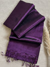 Indiehaat | Pure Tissue Cotton Handloom Saree Violet