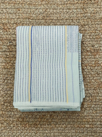 Indiehaat | Pure Cotton Embroidery Saree Green