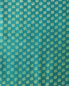 Indiehaat | Kashmiri Silk Printed Saree Off-White & Teal