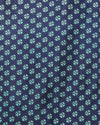 Indiehaat | Kashmiri Silk Printed Saree Cream & Navy Blue