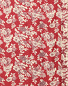 Indiehaat | Kashmiri Silk Printed Saree Deep Red & Cream