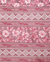 Indiehaat | Kashmiri Silk Printed Saree Maroon & Deep Pink