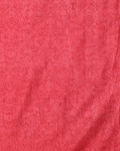 Indiehaat | Kashmiri Silk Printed Saree Off-White & Red