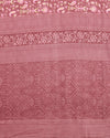 Indiehaat | Kashmiri Silk Printed Saree Maroon