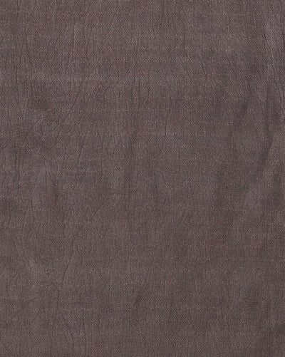 Indiehaat | Kashmiri Silk Printed Saree Dark Brown & Cream