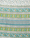 Indiehaat | Kashmiri Silk Printed Saree White & Blue