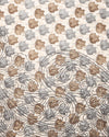 Indiehaat | Kashmiri Silk Printed Saree Beige & Brown