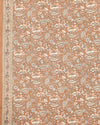 Indiehaat | Kashmiri Silk Printed Saree Brown & Bronze