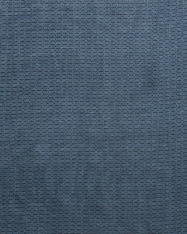 Indiehaat | Kashmiri Silk Printed Saree Dark Blue & Tan