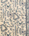 Indiehaat | Kashmiri Silk Printed Saree Beige & Navy Blue
