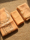 Indiehaat | Organza Silk Gota Patti Suit Set Orange