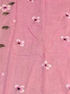 Indiehaat | Pure Mul Cotton HandPainted Saree Pink
