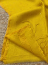 Indiehaat | Muslin Silk Jamdani Sequin Saree Yellow