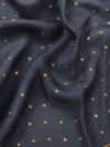 Indiehaat | Muslin Silk Jamdani Sequin Saree Gray