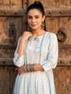 Indiehaat | Blockprinted Cotton Frill Dress White