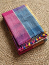 Indiehaat | Pure Linen Handloom Saree 
