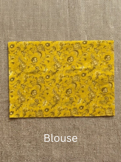 Indiehaat | Blockprint Modal Silk Saree Yellow