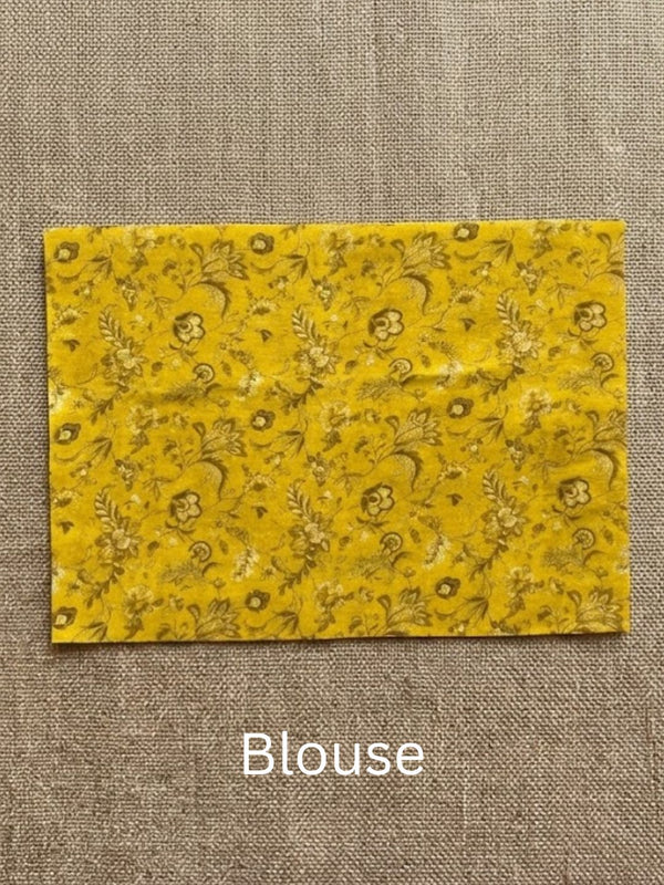 Indiehaat | Blockprint Modal Silk Saree Yellow