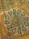 Indiehaat | Ghicha Tussar Madhubani Silk Saree Beige