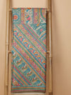 Indiehaat | Ghicha Tussar Madhubani Silk Saree Beige
