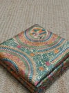 Indiehaat | Ghicha Tussar Madhubani Silk Saree Beige