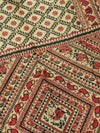Indiehaat | Ghicha Tussar Madhubani Silk Saree Beige