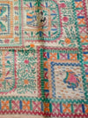 Indiehaat | Ghicha Tussar Madhubani Silk Saree Beige