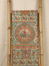 Indiehaat | Ghicha Tussar Madhubani Silk Saree Beige