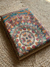 Indiehaat | Ghicha Tussar Madhubani Silk Saree Beige