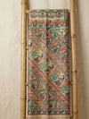 Indiehaat | Ghicha Tussar Madhubani Silk Saree Beige
