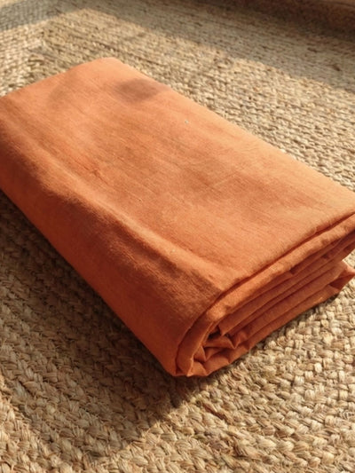 Indiehaat | Jamdani Cotton Suit Material Peach