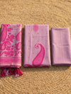 Indiehaat | Jamdani Cotton Suit Material Purple