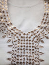 Indiehaat | Kota Doria Gota Patti Suit White