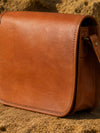 Indiehaat | Pure Leather Sling Bag Tobacco Brown