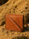 Indiehaat | Pure Leather Sling Bag Tobacco Brown