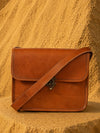 Indiehaat | Pure Leather Sling Bag Mahogany Brown