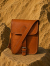 Indiehaat | Pure Leather Sling Bag Aged Brown
