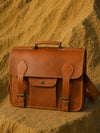 Indiehaat | Pure Leather Laptop Bag Earth Brown