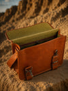 Indiehaat | Pure Leather Laptop Bag Camel Brown