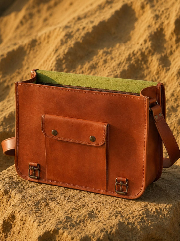 Indiehaat | Pure Leather Laptop Bag Heritage Brown