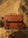 Indiehaat | Pure Leather Laptop Bag Chestnut Brown