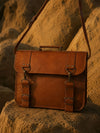 Indiehaat | Pure Leather Laptop Bag Chestnut Brown