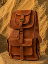 Indiehaat | Pure Leather Backpack Amber Brown