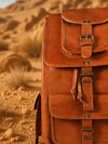 Indiehaat | Pure Leather Backpack Amber Brown