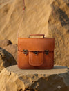 Indiehaat | Pure Leather Messenger Bag Cocoa Brown
