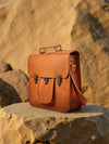 Indiehaat | Pure Leather Messenger Bag Cocoa Brown