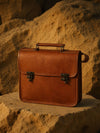 Indiehaat | Pure Leather Messenger Bag Espresso Brown
