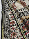 Indiehaat | Beige Chanderi Silk Kalamkari Saree