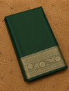 Indiehaat | Green Mashru Katan Silk Saree | Brocade
