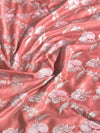 Indiehaat | Peach Mina Mashru Katan Silk Saree | Meenakari